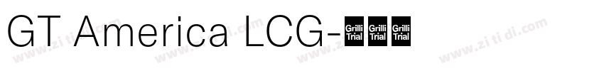 GT America LCG字体转换